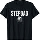 Number 1 Stepdad T-Shirt - T-Shirt | Black
