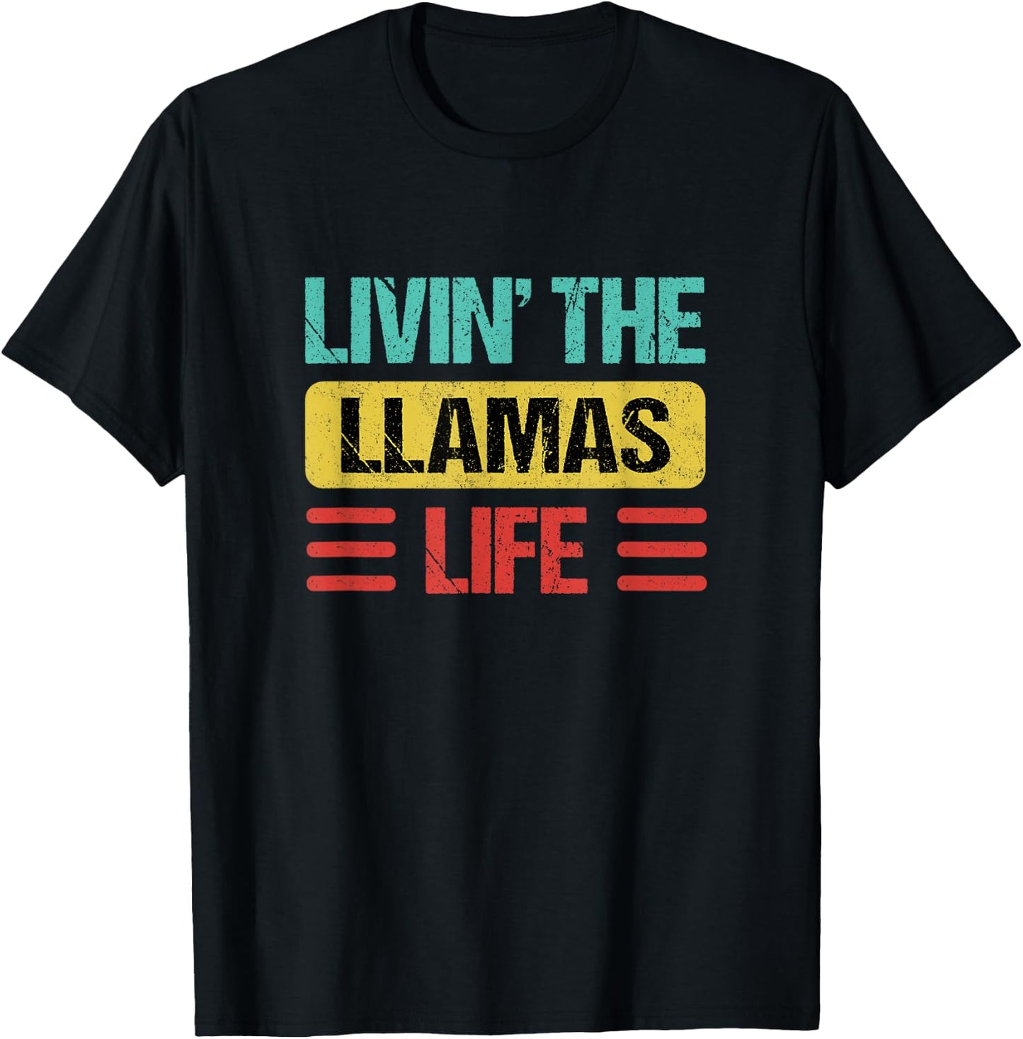 Llamas Name T-Shirt - T-Shirt | Black
