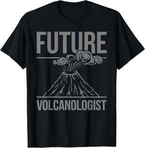 Volcano Art for Kids Boys Girls Volcano Lover Volcanologist T-Shirt - T-Shirt | Black