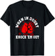 Boxing Gloves When in Doubt Knock 'Em Out Boxing Kickboxing T-Shirt - T-Shirt | Black