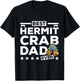 Fathers day Best Hermit crab dad ever T-Shirt - T-Shirt | Black