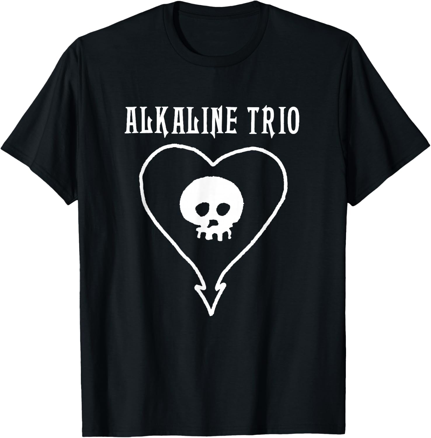 Alkaline Trio - Official Merchandise - Classic Heartskull Small T-Shirt - T-Shirt | Black