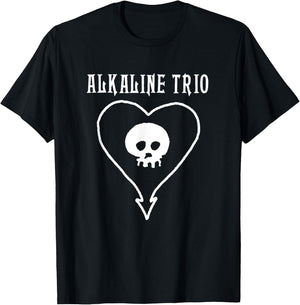 Alkaline Trio - Official Merchandise - Classic Heartskull Small T-Shirt - T-Shirt | Black