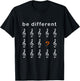 Bass Clef Musician Be Different T-Shirt - T-Shirt | Black