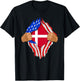 Danish Blood Inside Me | Denmark Flag Gift T-Shirt - T-Shirt | Black