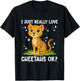 Cheetah Kids I Just Really Love Cheetahs Ok Cheetah Lover T-Shirt - T-Shirt | Black