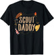 Scout Daddy Matching Camping Scout Scouting Dad Adventure T-Shirt - T-Shirt | Black