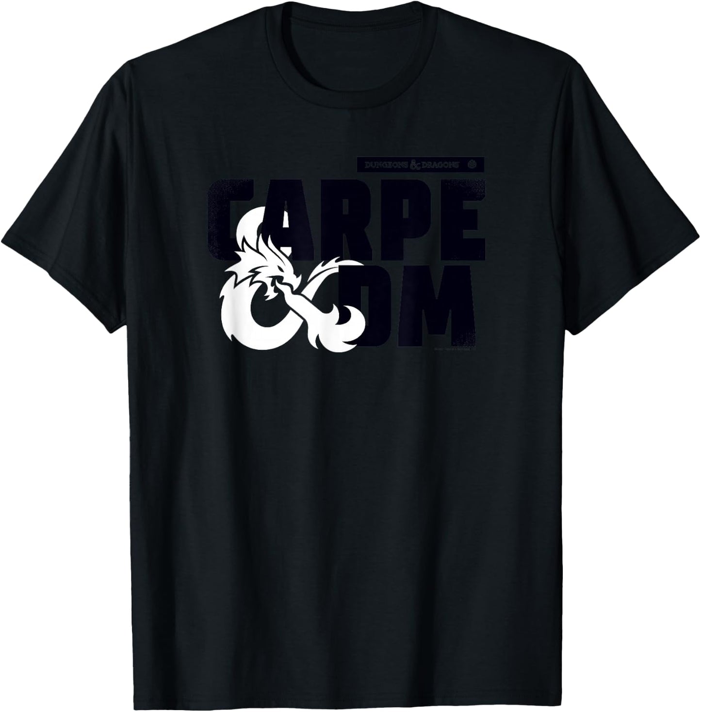 Dungeons & Dragons Carpe Dm Dragon Ampersand Logo T-Shirt - T-Shirt | Black