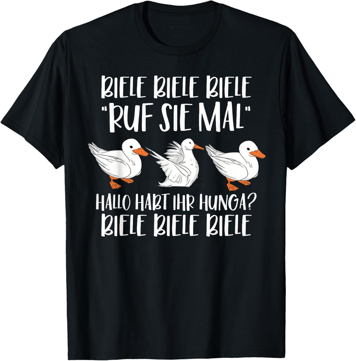 biele biele biele ruf sie mal Meme Enten biele T-Shirt - T-Shirt | Black