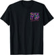 Suck It Up Buttercup Tropical Floral Quote 2 Side T-Shirt - T-Shirt | Black