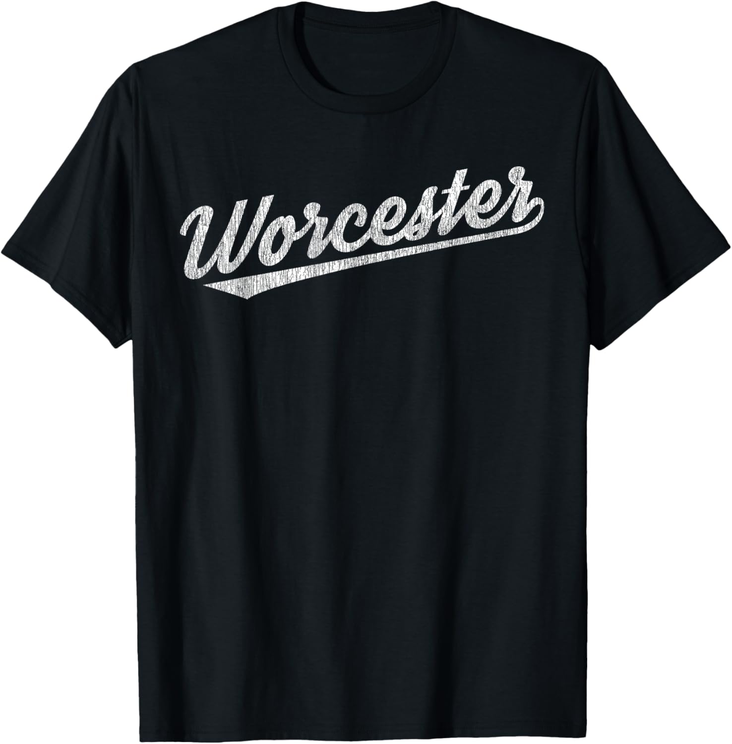 Retro Vintage Worcester Massachusetts Gift Souvenir T-Shirt - T-Shirt | Black