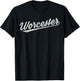 Retro Vintage Worcester Massachusetts Gift Souvenir T-Shirt - T-Shirt | Black
