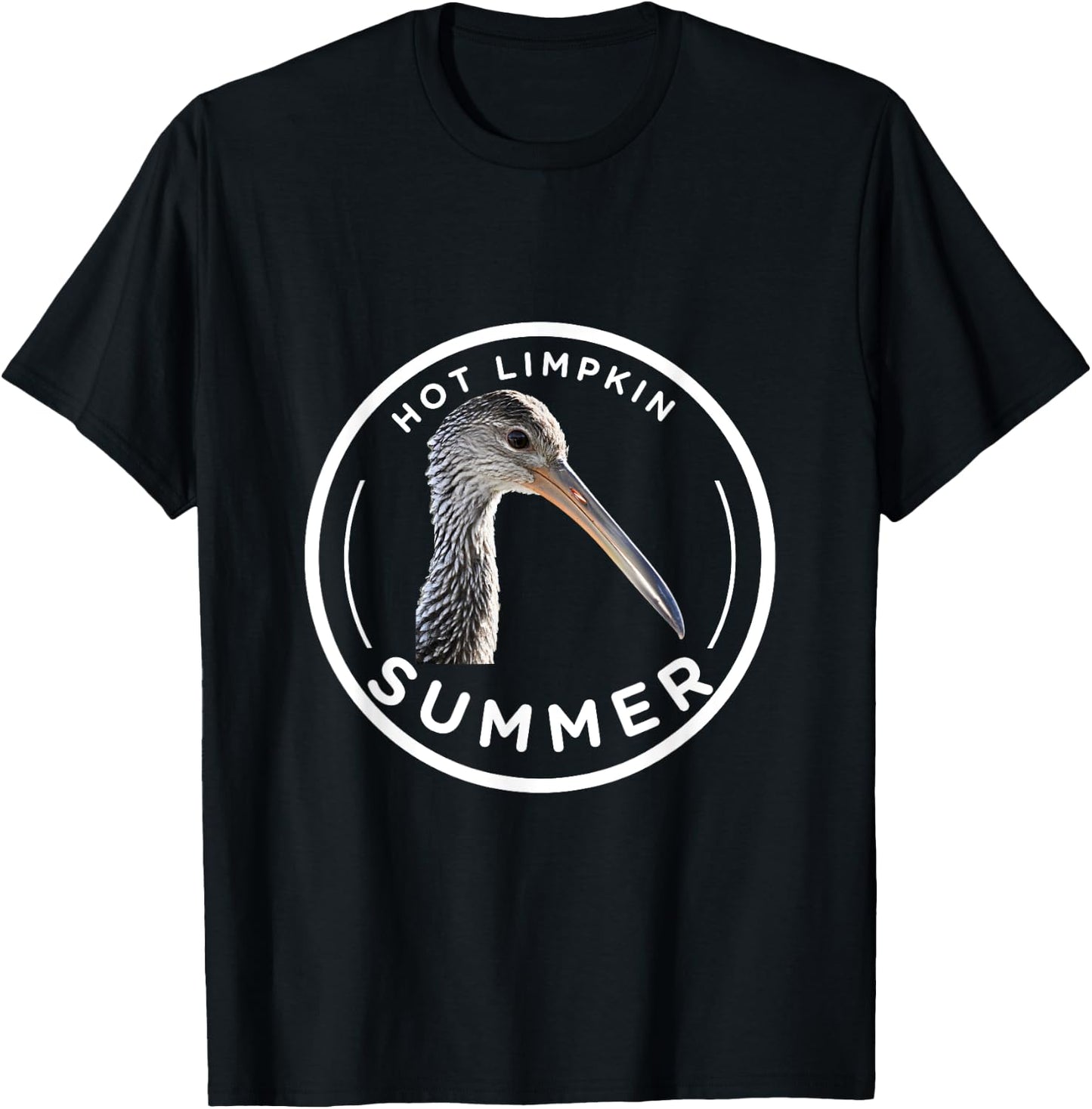 Hot Limpkin Summer Birding Watching Birds T-Shirt - T-Shirt | Black