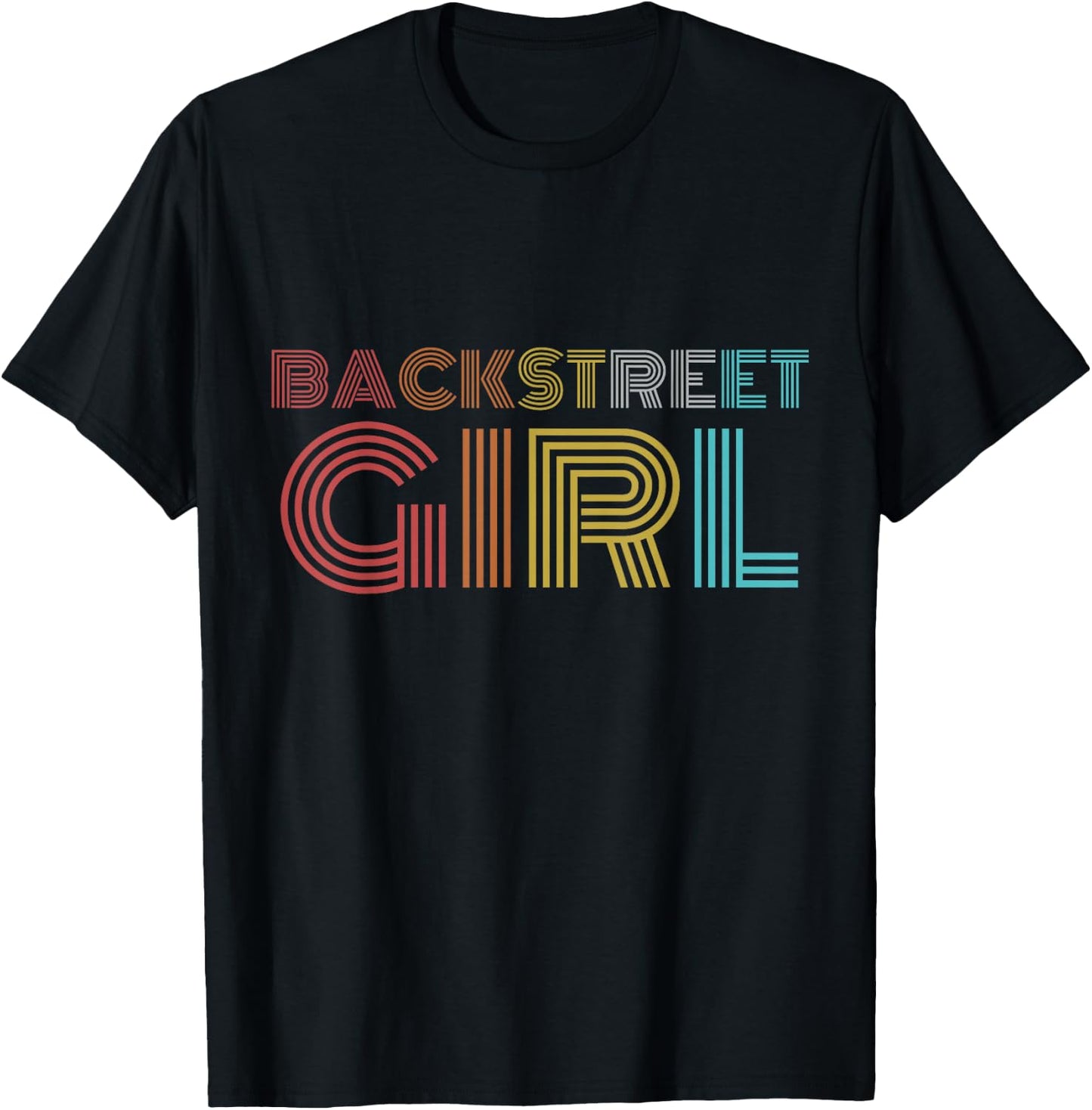 Backstreet Girl Retro Look , black T-Shirt - T-Shirt | Black