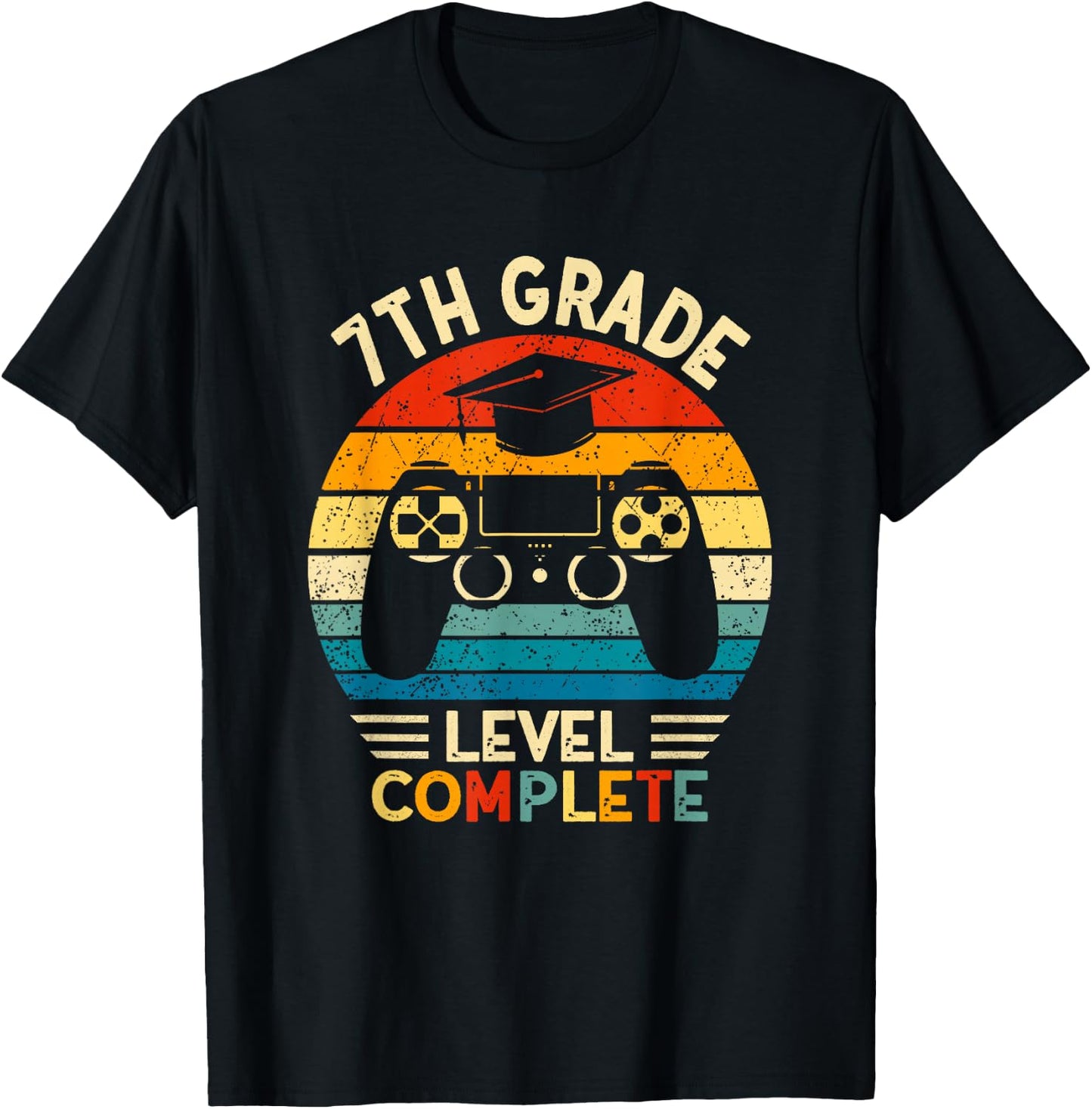 Seventh Grade Grad 2026 7th Grade Level Complete 2026 T-Shirt - T-Shirt | Black