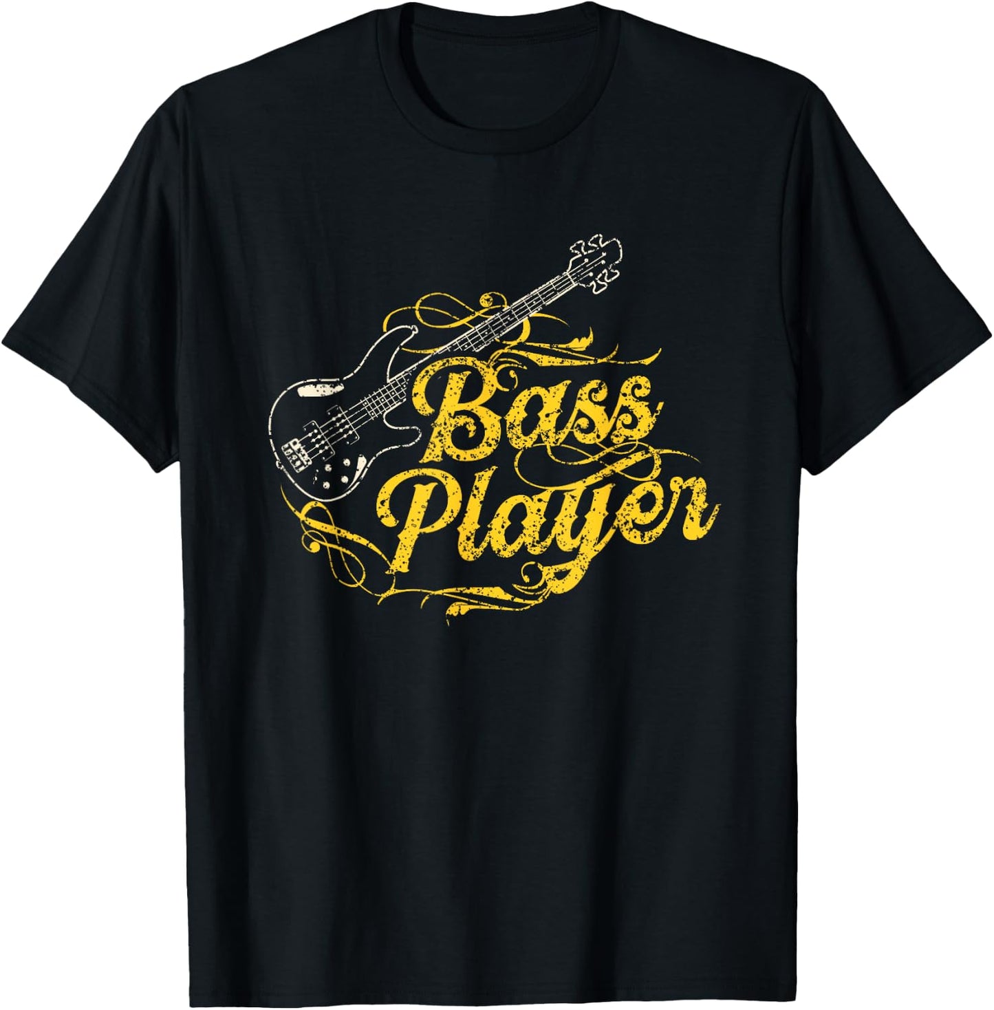 Bassist Music Band Guitar Musician T-Shirt - T-Shirt | Black