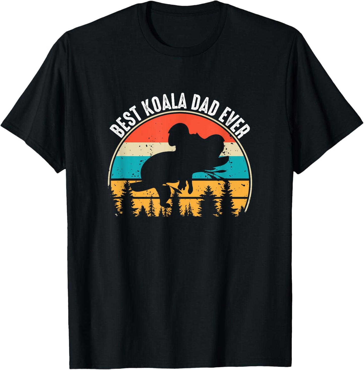 Koala Dad Koalas Funny Men Father Boys Koala Bear Lovers T-Shirt - T-Shirt | Black