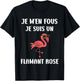 Funny Cute Animals Je ne Fous Je suis un Flamingo T-Shirt - T-Shirt | Black