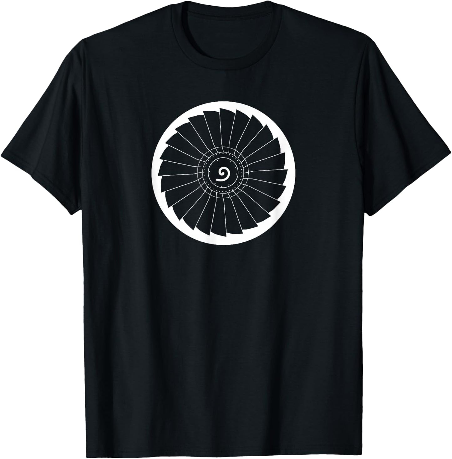 Designed For Flight 737 Turbine Commercial Airliner Pilot , Black, , Short Sleeve, Classic Fit, Small T-Shirt - T-Shirt | Black