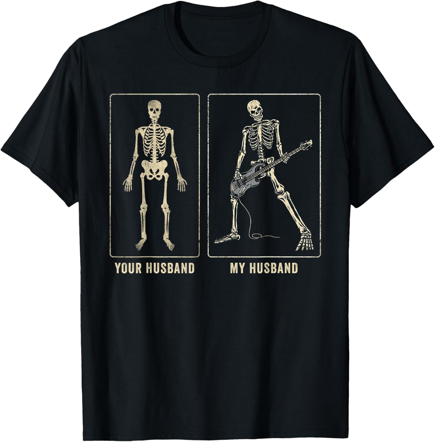 Your Husband My Husband Funny Guitar Player - Guitarist Wife T-Shirt - T-Shirt | Black
