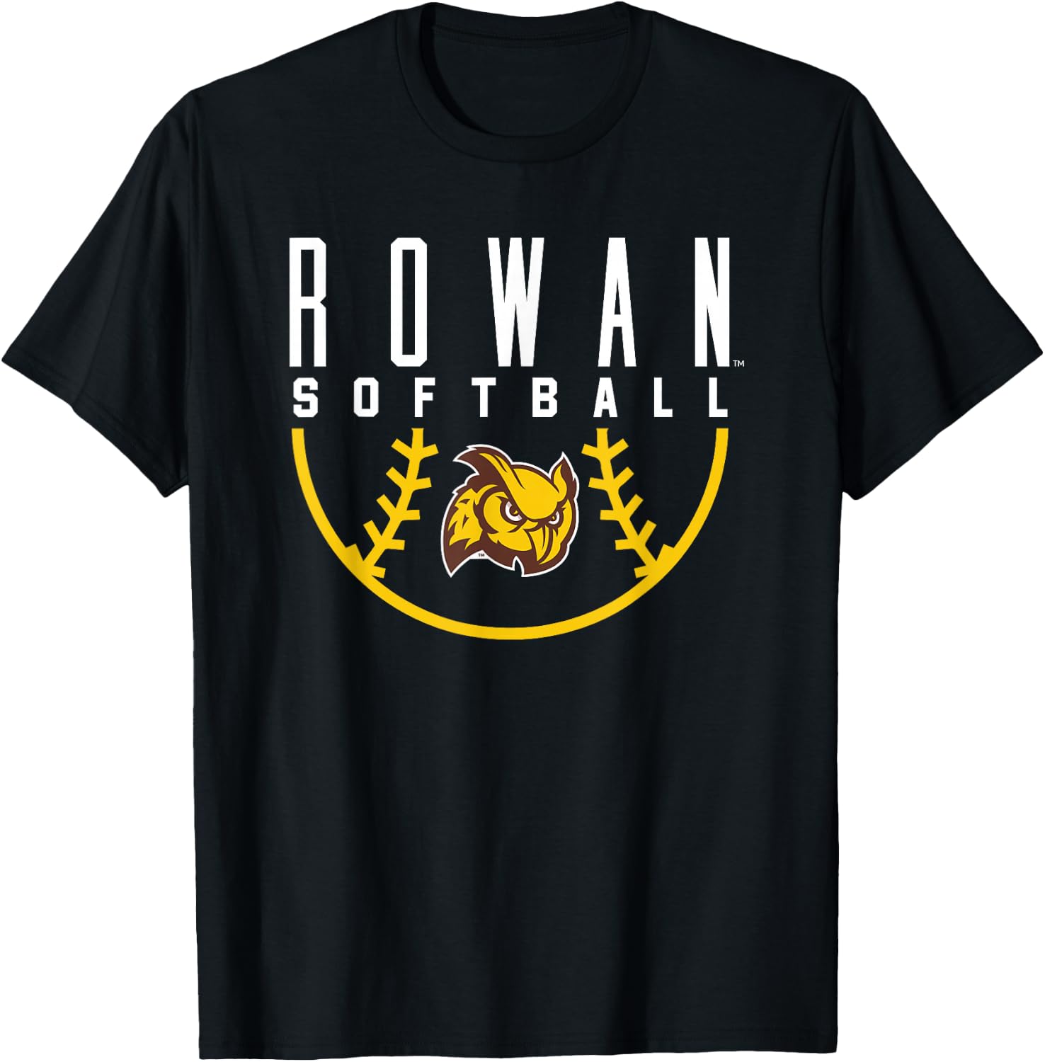 Rowan University Profs Softball Arch T-Shirt - T-Shirt | Black