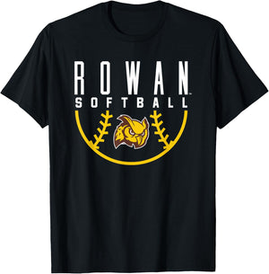Rowan University Profs Softball Arch T-Shirt - T-Shirt | Black