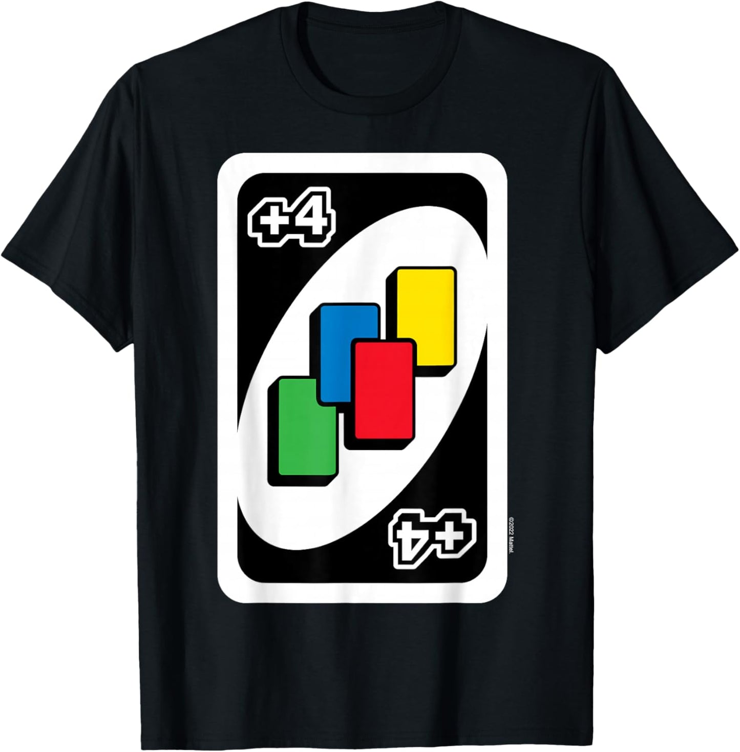 UNO Pull Four Cards , black T-Shirt - T-Shirt | Black