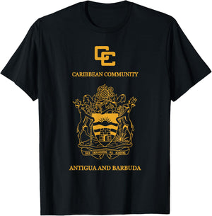 Antigua and Barbuda,Antigua and Barbuda passport. T-Shirt - T-Shirt | Black