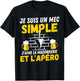 Simple guy I love masonry and aperitif humor man mason , Black, S T-Shirt - T-Shirt | Black