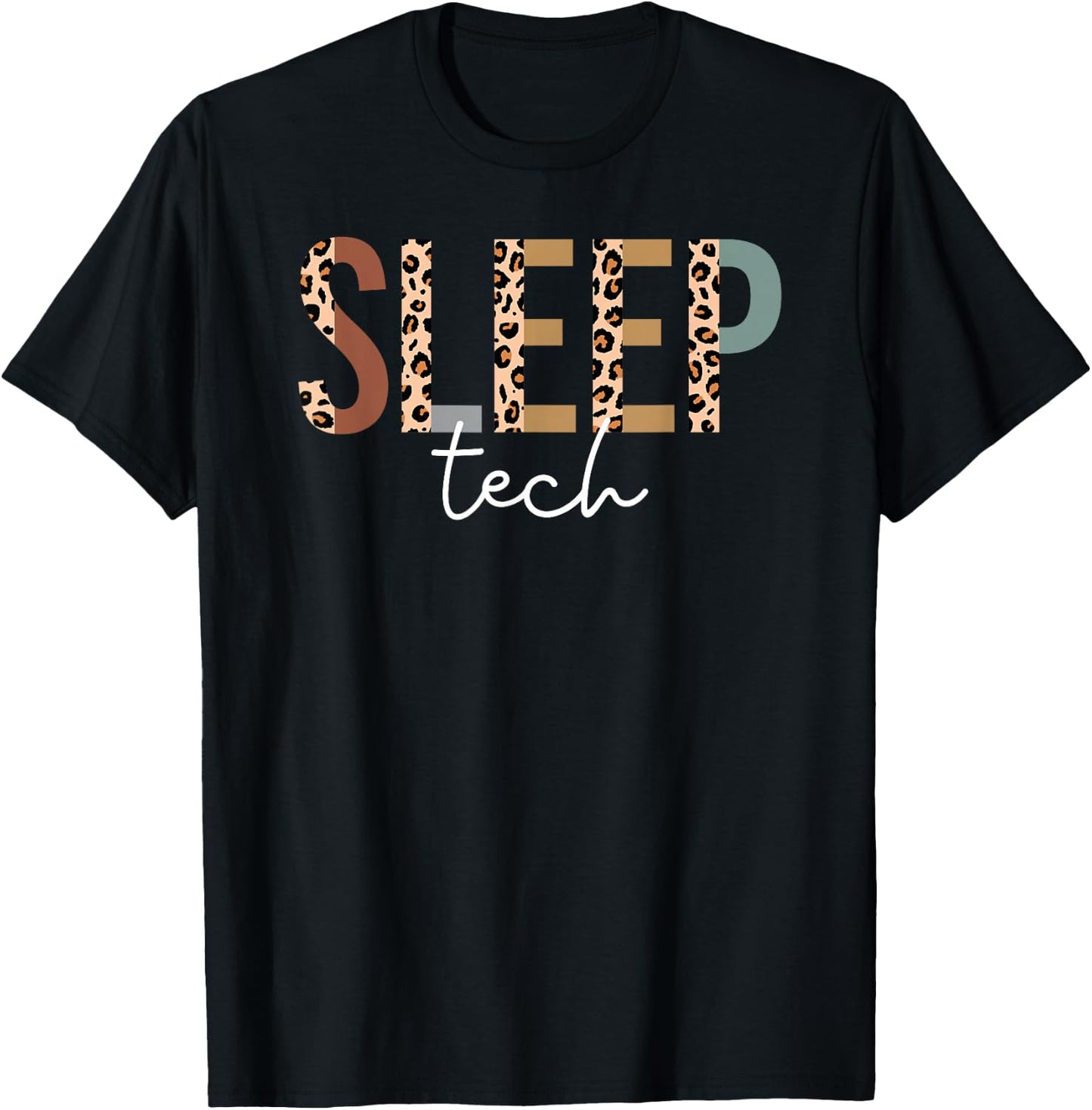 Sleep Technologist Polysomnography Sleep Tech Week T-Shirt - T-Shirt | Black