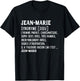 Man Humor Name Custom Jean-Marie Definition , Black, S T-Shirt - T-Shirt | Black