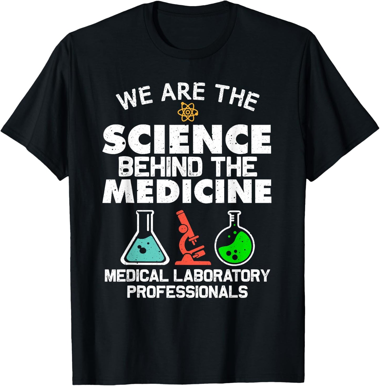 Funny Medical Laboratory Science Design Men Women Lab Tech T-Shirt - T-Shirt | Black