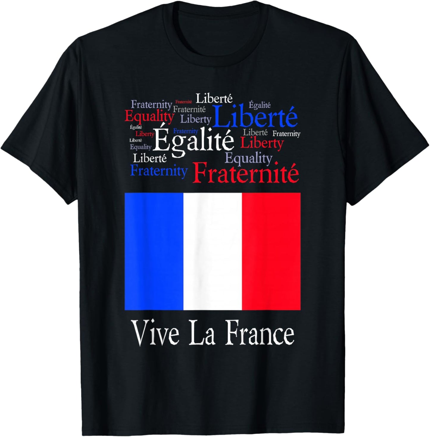 Vive La France Bastille Day T-Shirt - T-Shirt | Black