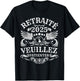 gift retirement humor man Future Pensioner 2025 , Black, S T-Shirt - T-Shirt | Black