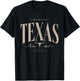 Choosin' Texas Vintage Western State Design T-Shirt - T-Shirt | Black