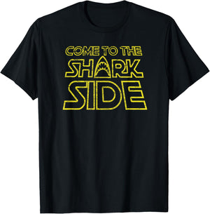 Come To The Shark Side Love Sharks Vintage Gift T-Shirt - T-Shirt | Black