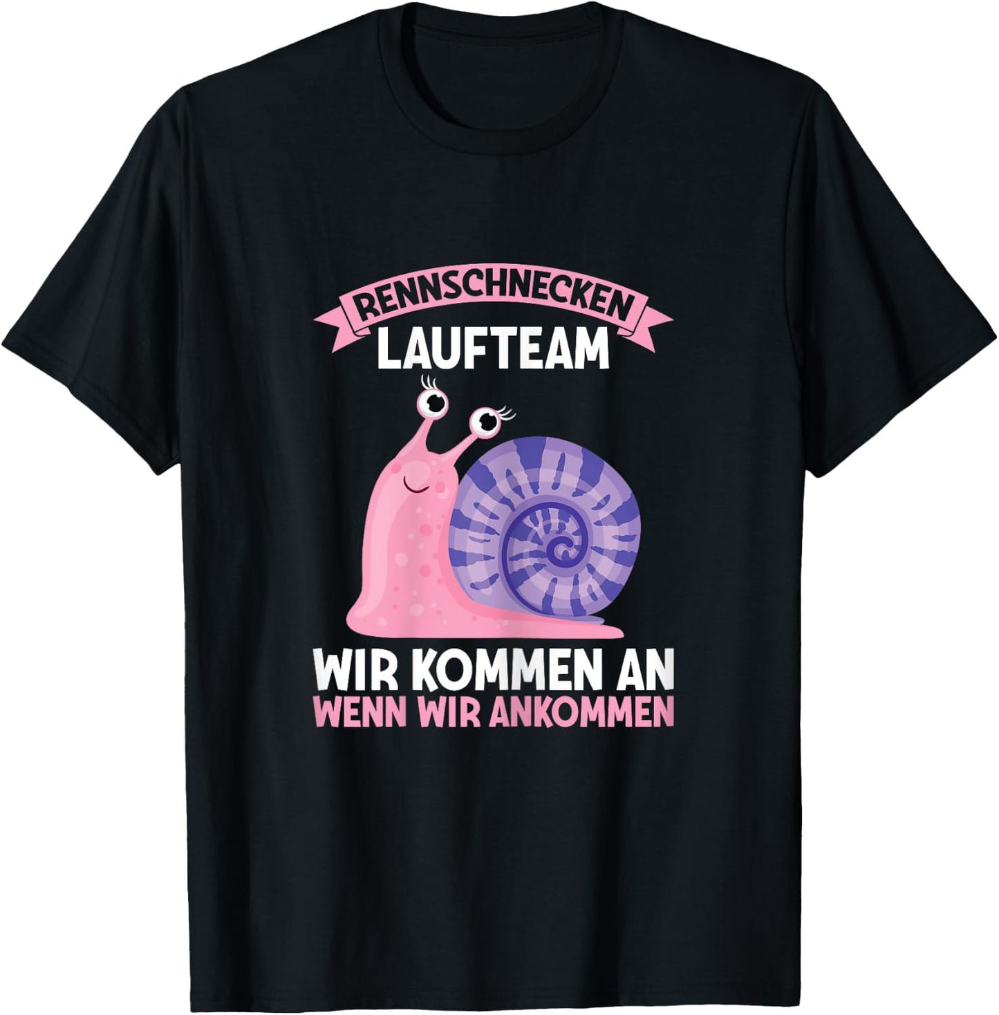 Women's Racing Snails Running Team Jogging Running Sports Runner Snail , black, s T-Shirt - T-Shirt | Black