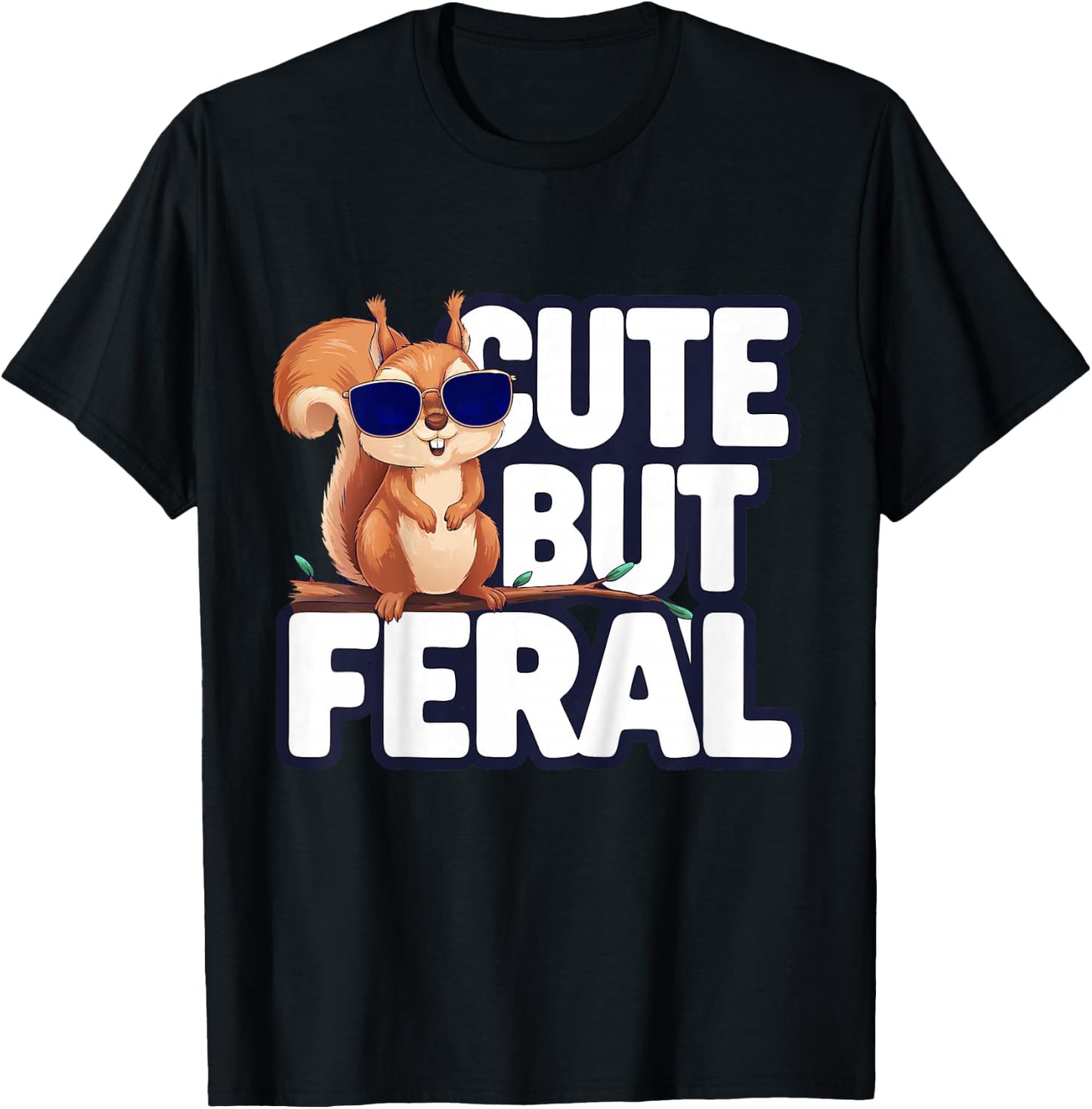 Kids Funny Squirrel Kids T-Shirt - T-Shirt | Black