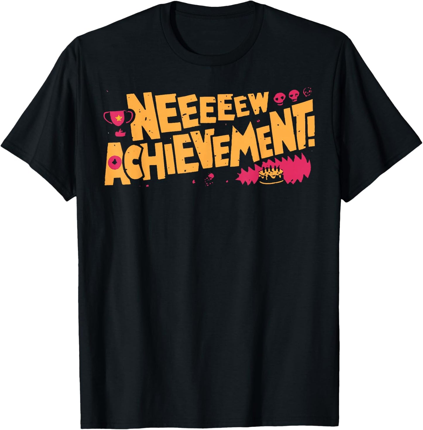 2 Sides Happy Fathers Day Crawler New Achievement Gamer Dad T-Shirt - T-Shirt | Black