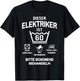 60. Geburtstag Elektriker Lustig 60 Jahre T-Shirt - T-Shirt | Black