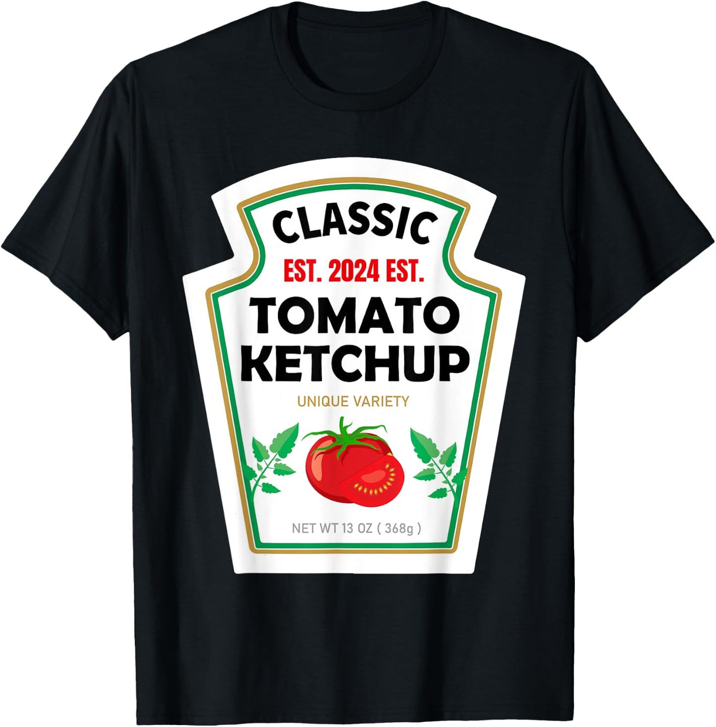 Red Ketchup DIY Costume Matching Couples Groups Halloween T-Shirt - T-Shirt | Black