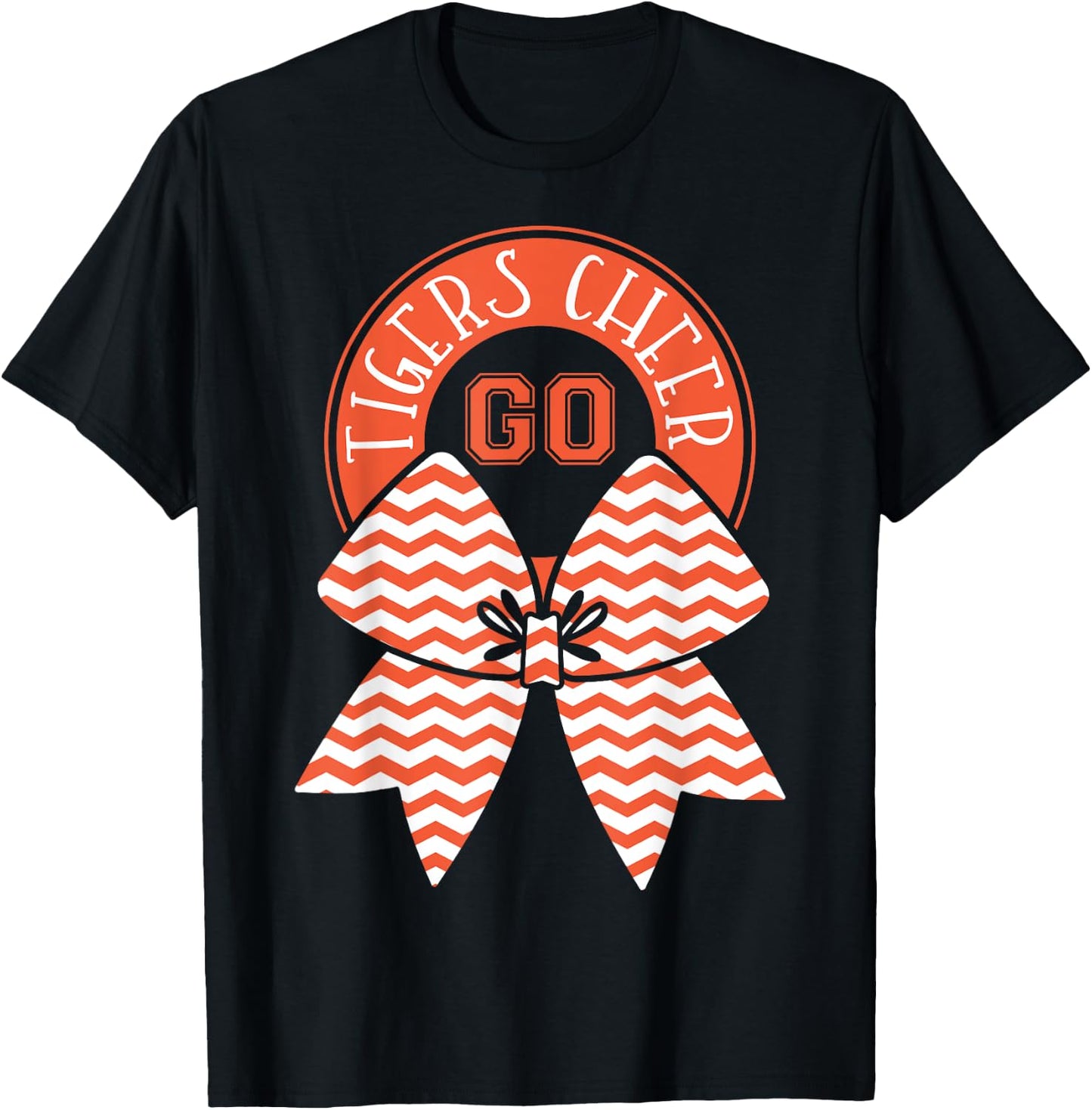 Go Cheer Tigers Football T-Shirt - T-Shirt | Black