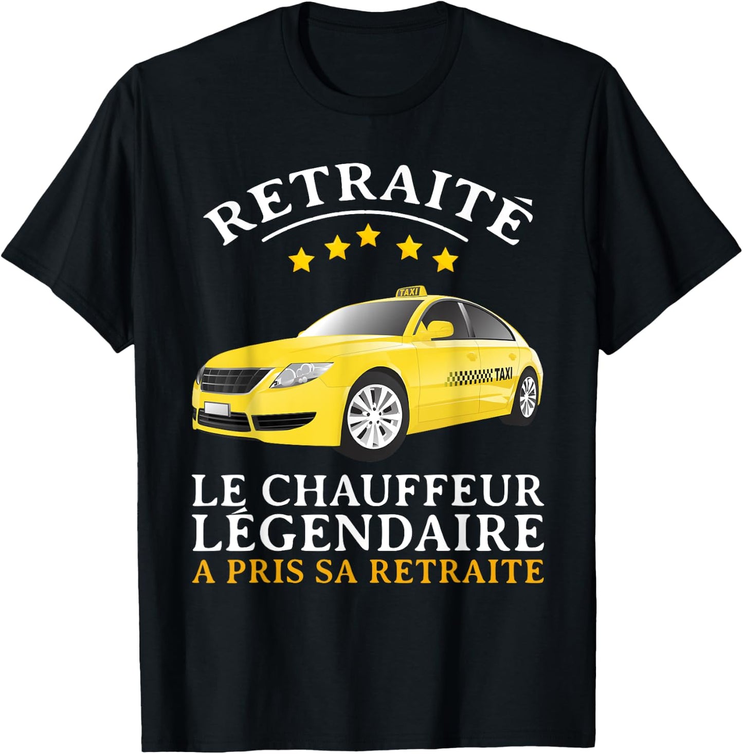 Retirement Gift Driver Taxi Dad Driver Retired , Black, S T-Shirt - T-Shirt | Black