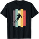 Skier Skiing Après Ski Retro , black T-Shirt - T-Shirt | Black