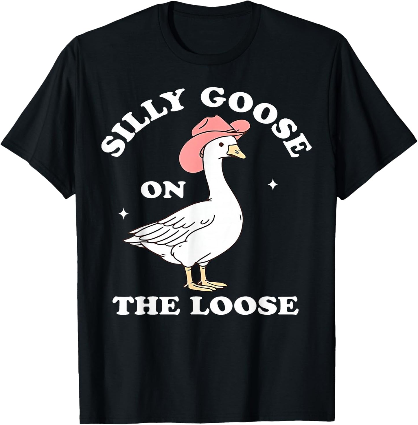 Silly Goose On The Loose T-Shirt - T-Shirt | Black