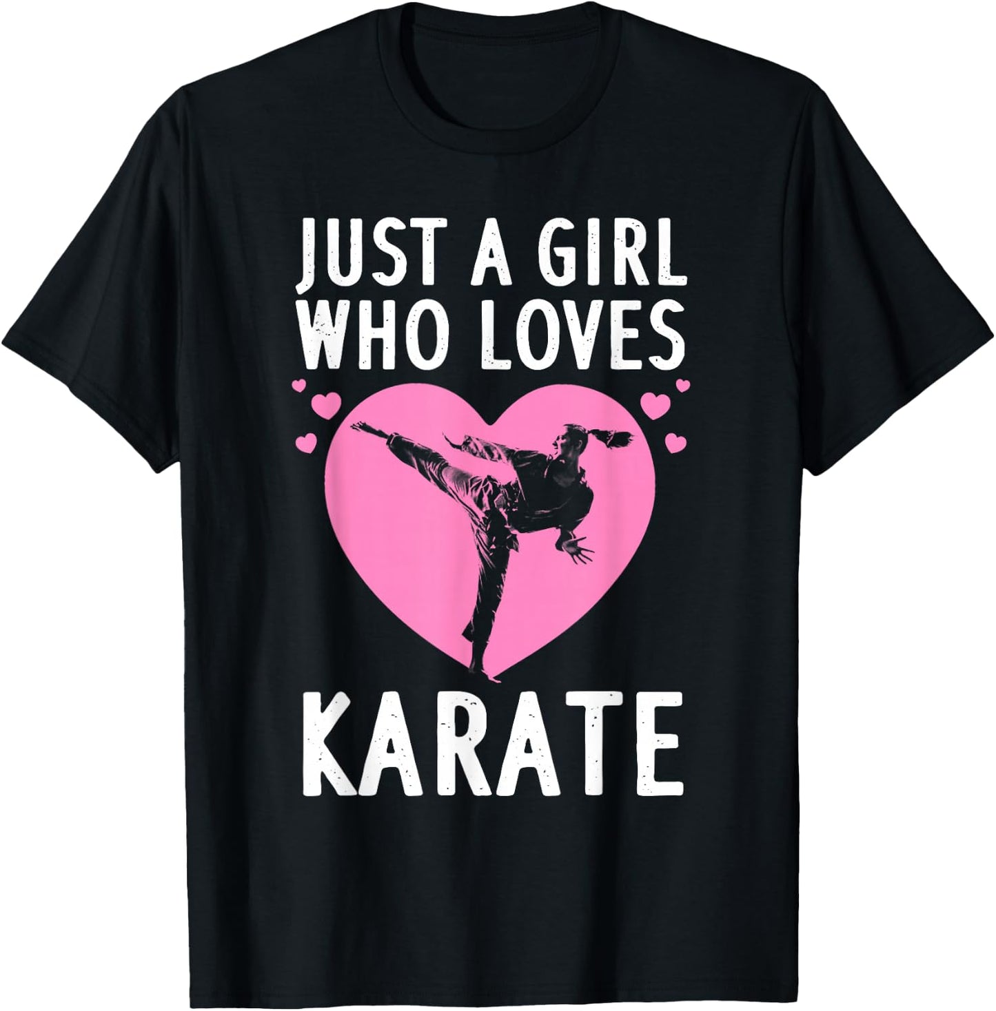 Funny Karate Girls Karate Black Belt Martial Arts T-Shirt - T-Shirt | Black