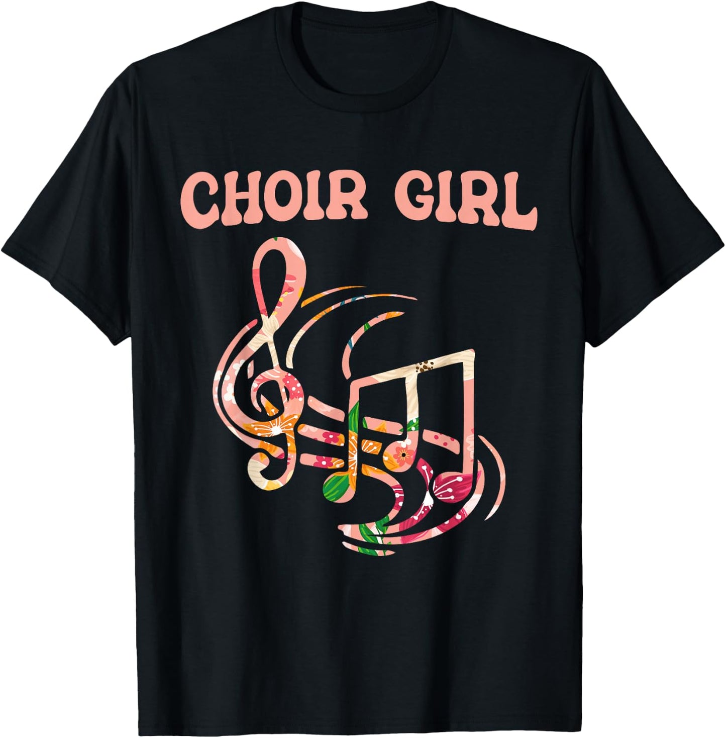 Choir Girl Singing Choir Rehearsal Choir Singer Choir T-Shirt - T-Shirt | Black