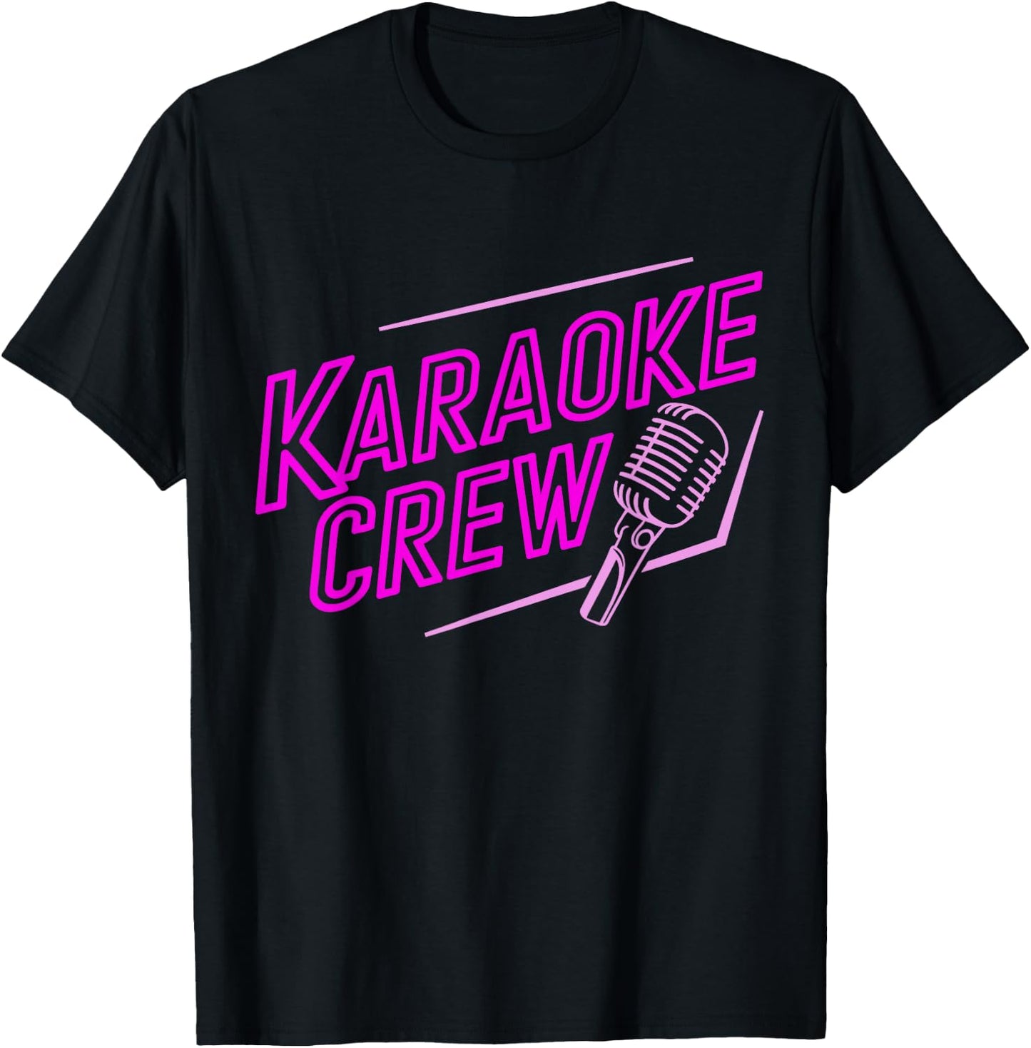 Karaoke Singer Singing Karaoke Crew Karaoke Squad T-Shirt - T-Shirt | Black