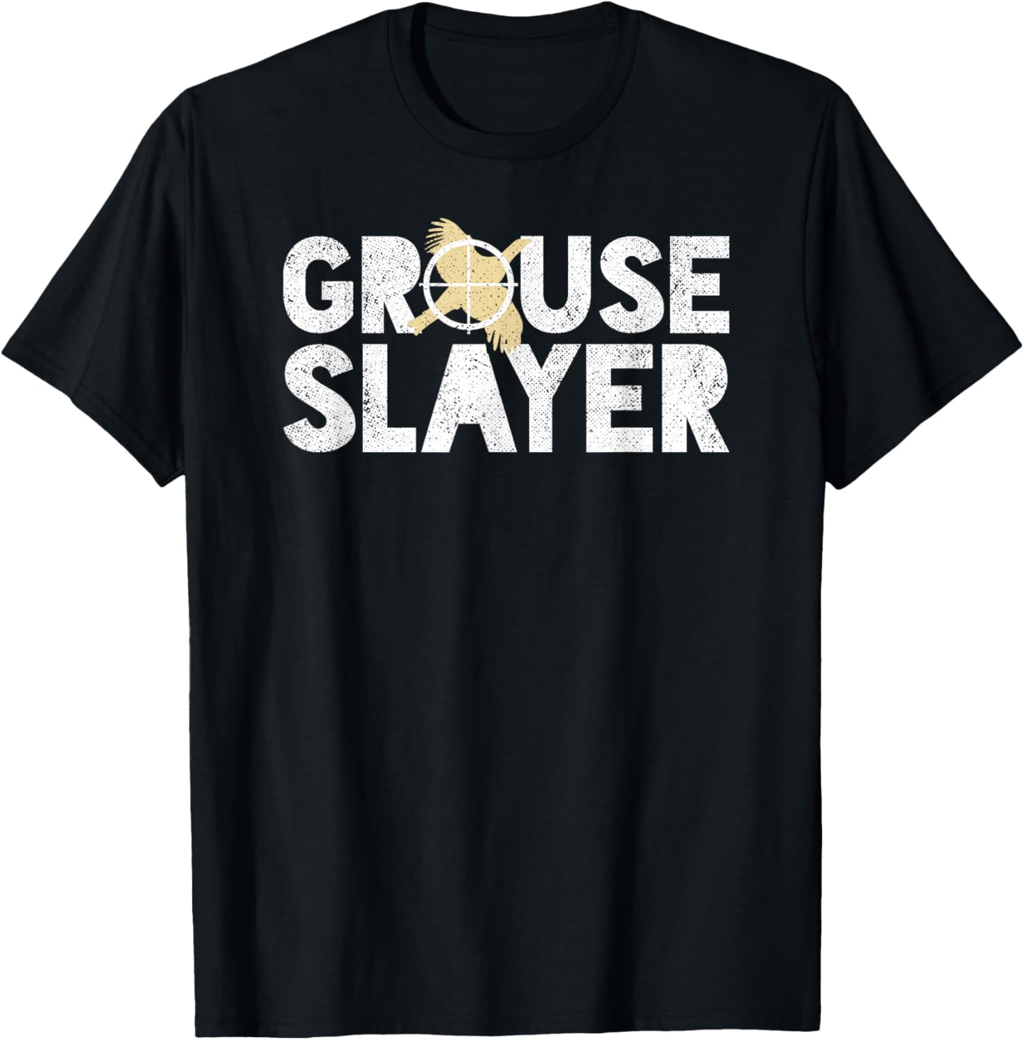 Grouse Slayer Funny Grouse Hunting Humor T-Shirt - T-Shirt | Black