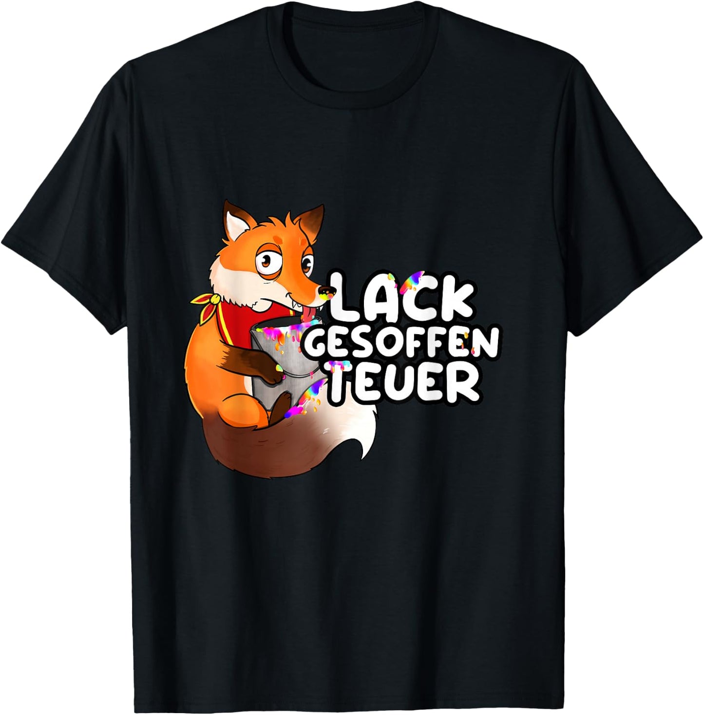 Held der Steine Lackgesoffen Teuer , black T-Shirt - T-Shirt | Black